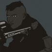 shade of black soldier
