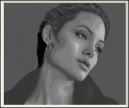 Angelina Jolie Greyscale