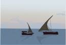 Sail at dusk